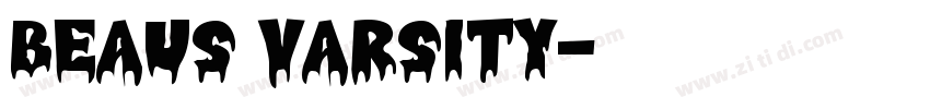 Beaus Varsity字体转换